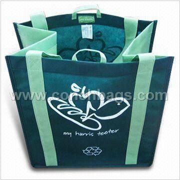 Non woven Bag with Long Handle, Water-resistant and Re-cyclable